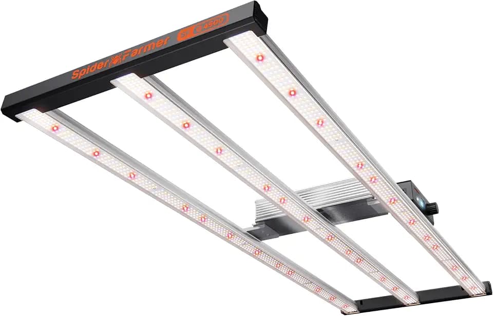Spider Farmer G4500 LED Grow Light 320W for 2x4 Grow Tents, App‑Controlled