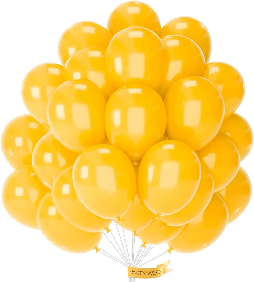 PartyWoo Orange fall Latex Helium Balloons 50pcs Color 12 Inch
