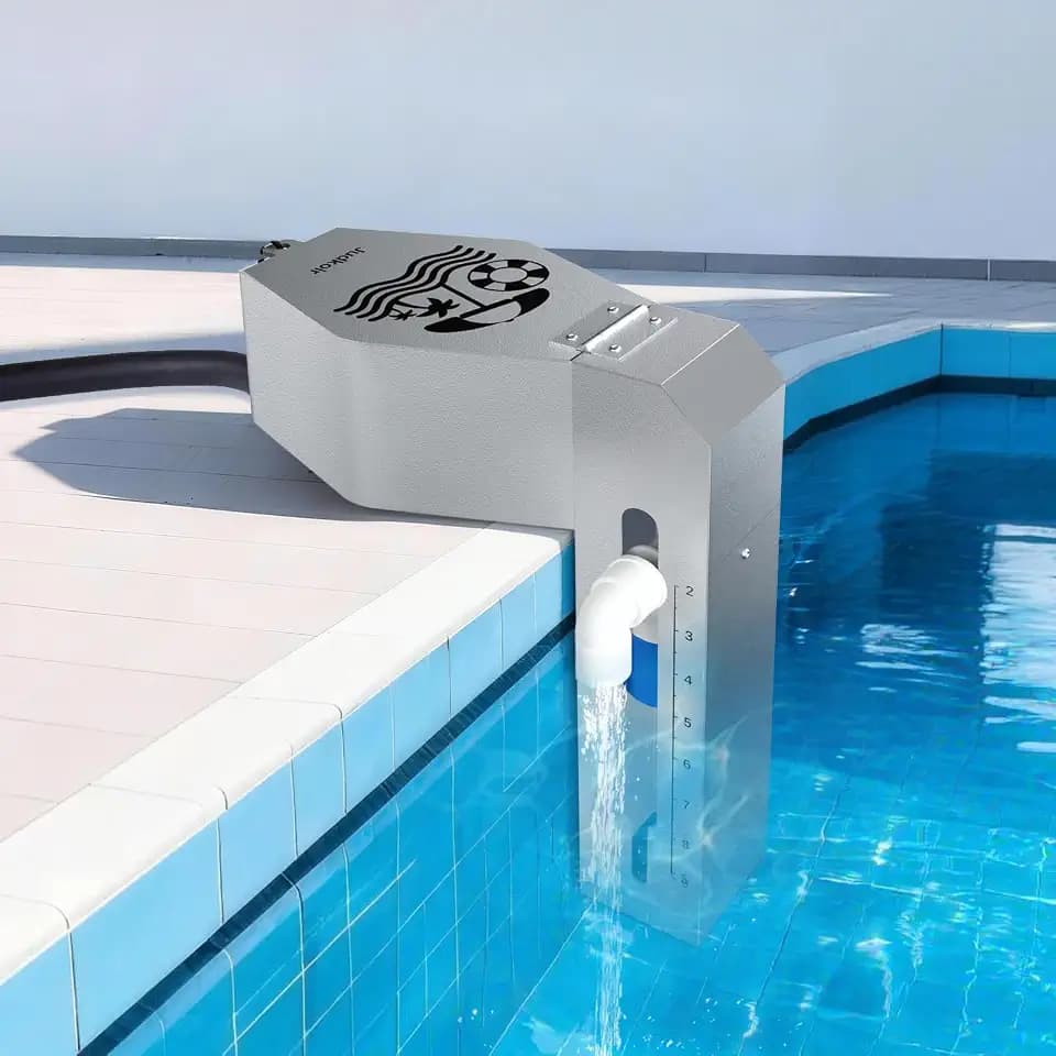 Automatic Pool Filler, Metal Construction with Anti-Corrosion Coating, 2 to 9 Inch Visual Water Level Adjustment, Pool Water Leveler Auto Fill, Pool Stuff, Swimming Accessories