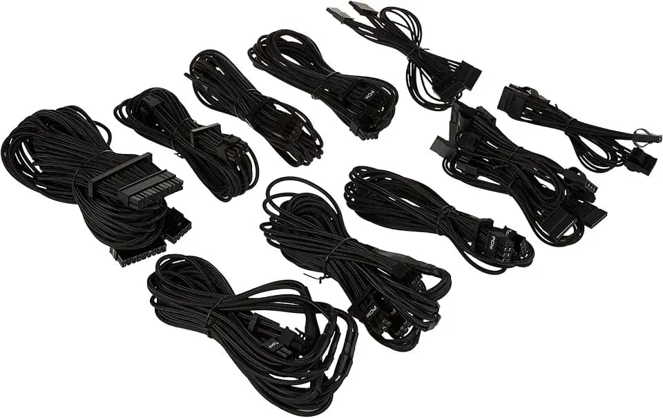 Corsair Premium Individually Sleeved Type 4 Gen 4 PSU Cables Pro Kit – Black