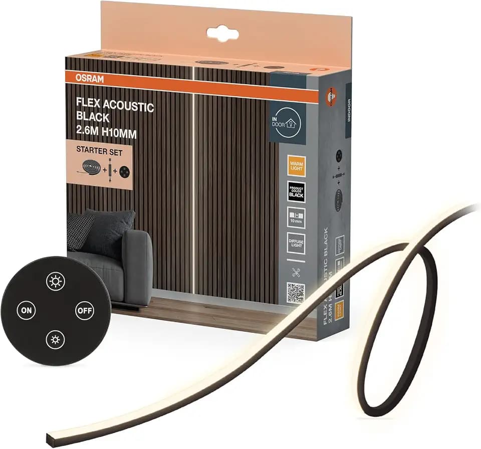 Osram Flex Acoustic Schwarz H10 mm 830