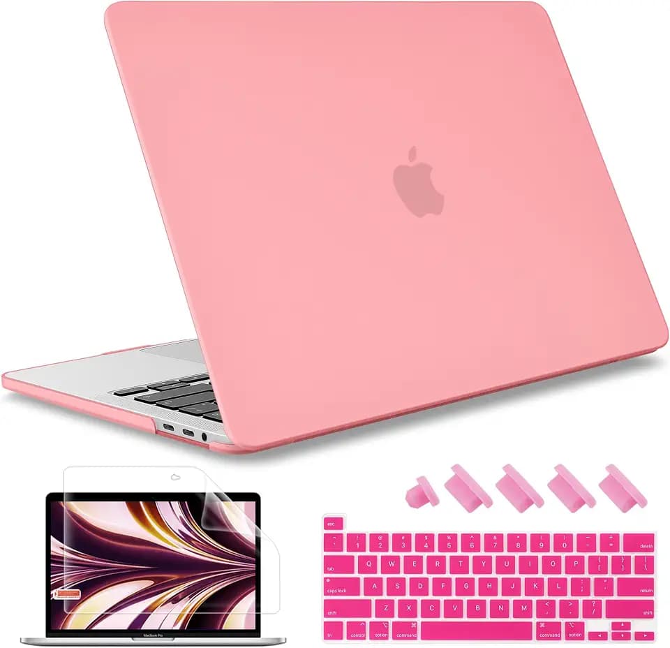 May Chen for MacBook Pro 16 Inch 2019 Release Model:A2141,Hard Shell Case Cover Screen Protector & Keyboard Cover for MacBook Pro 16 Retina with Touch ID & Touch Bar - Pink