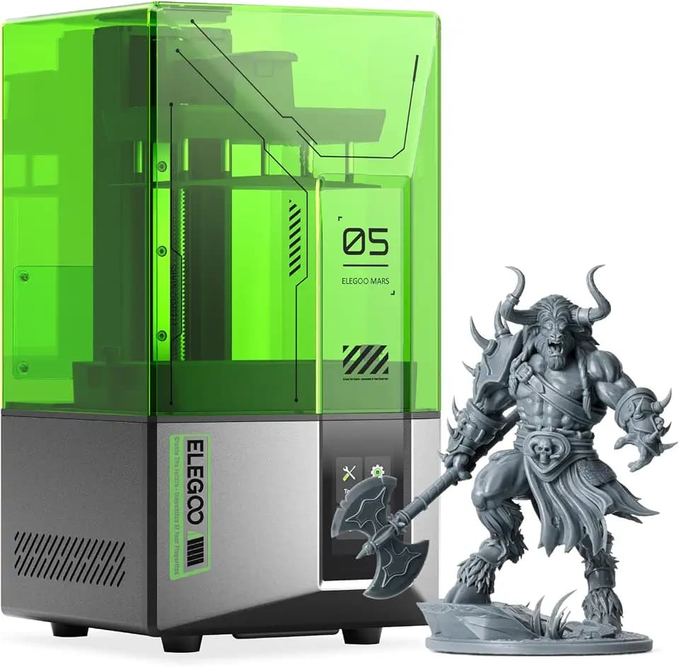 ELEGOO Mars 5 Resin 3D Drucker mit 4K-Mono-LCD, Auto-Leveling, Intelligente Fehlererkennung, MSLA Desktop-3D-Drucker mit einem Druckvolumen von 143,43 x 89,6 x 150 mm³