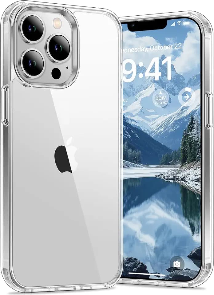 Vakoo Clear Case for iPhone 13 Pro, Anti-Yellowing, Transparent