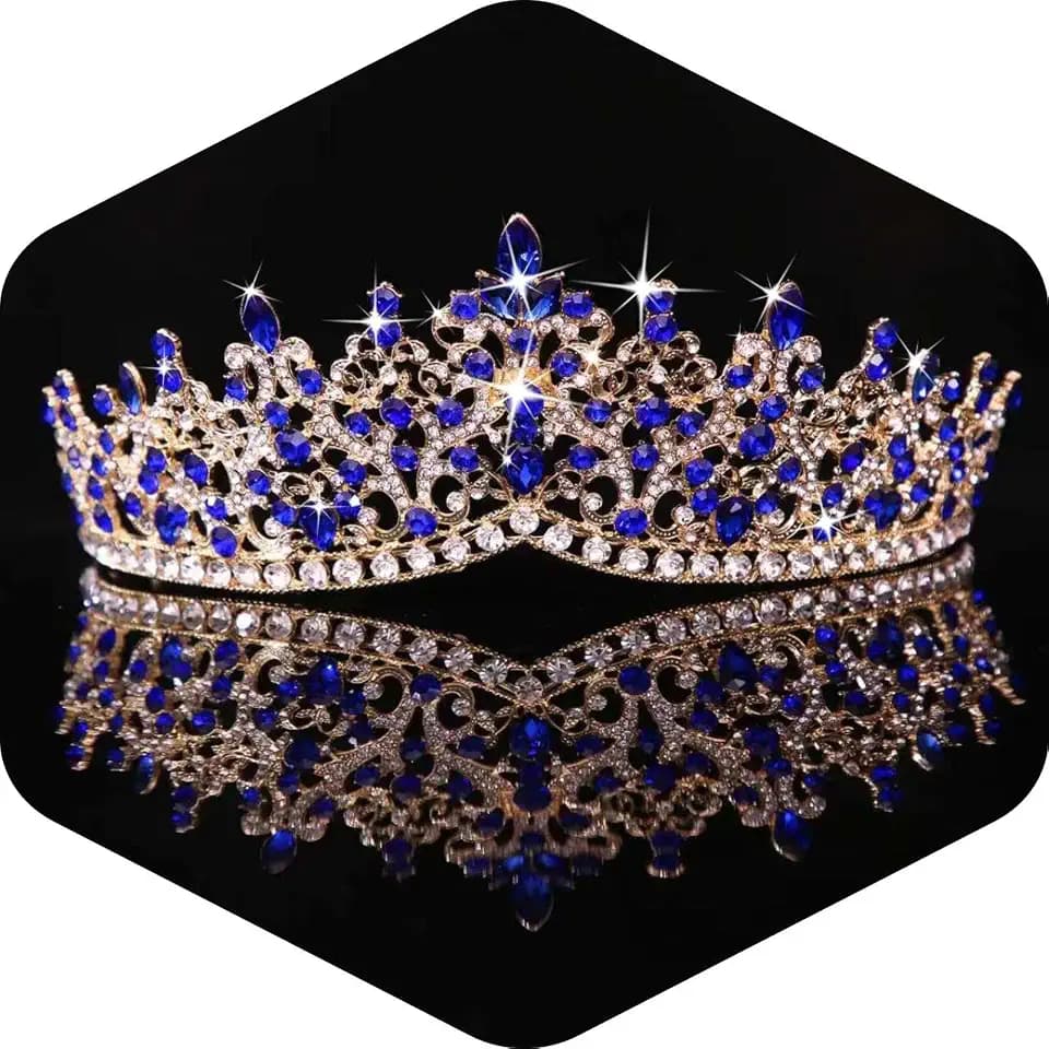 Kamirola Crystal Tiaras and Crowns for Women, Bride Royal Queen Headband Princess Crowns for Birthday Prom Pageant Party