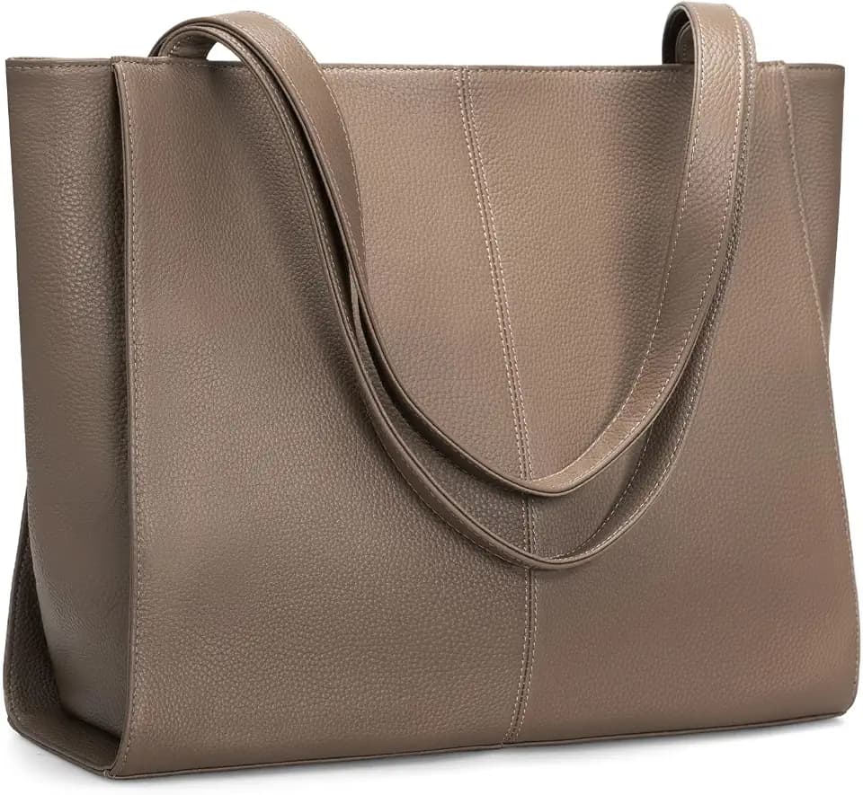 befen Genuine Leather Tote Bag for Women Work Travel Leather Purse Handbags