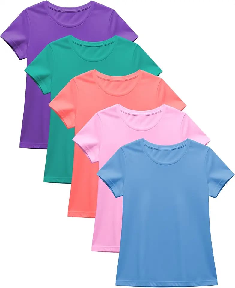 Sexy Basics Women's Cotton Stretch T Shirts | Casual & Active Basic Tops | Multi Packs & Colors