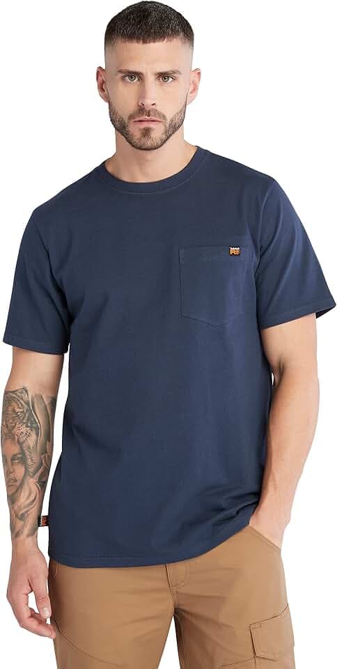 Timberland PRO Herren T-Shirt mit Brusttasche, Kurzarm