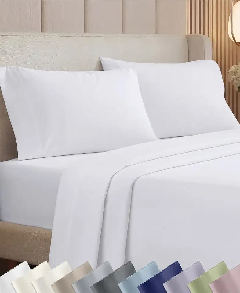 California Design Den Luxury 1000 Thread Count King Size Sheets Set