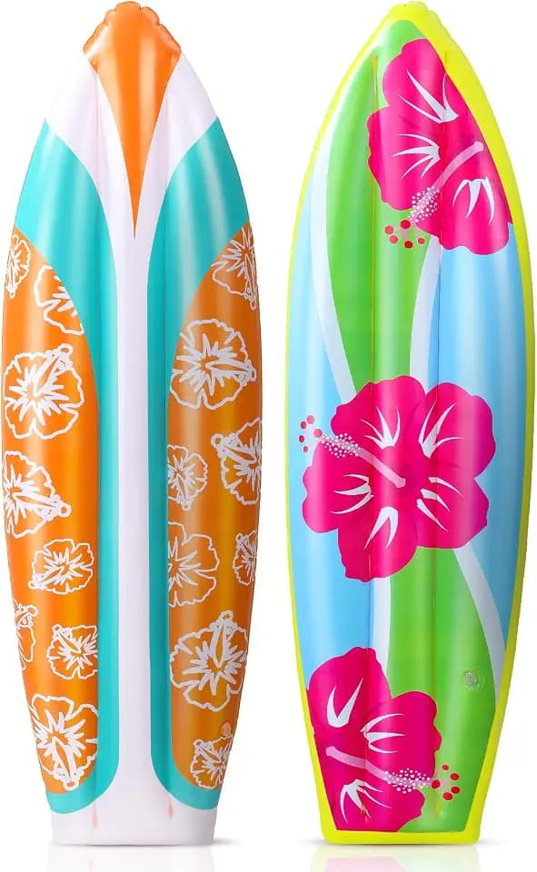 JellyArch 4 Pcs Inflatable Surf Board 36 Inch Inflatable Pool Floats