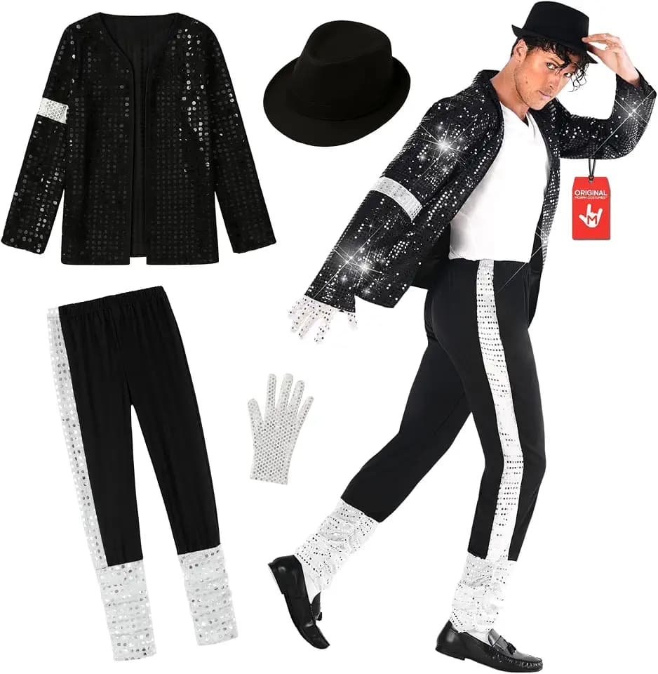 Morph, Popstar Costume Men, Halloween Costumes for Men
