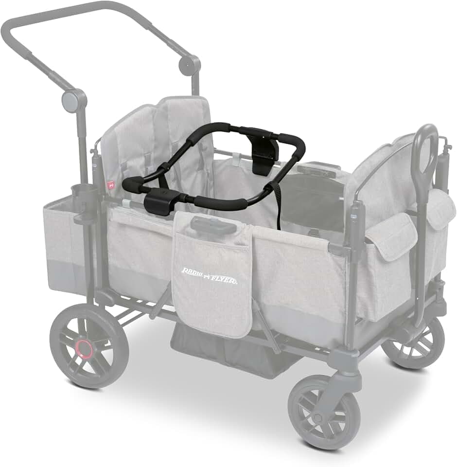 Radio Flyer Pathfinder Stroller Wagon Car Seat Adapter, 4-Seat