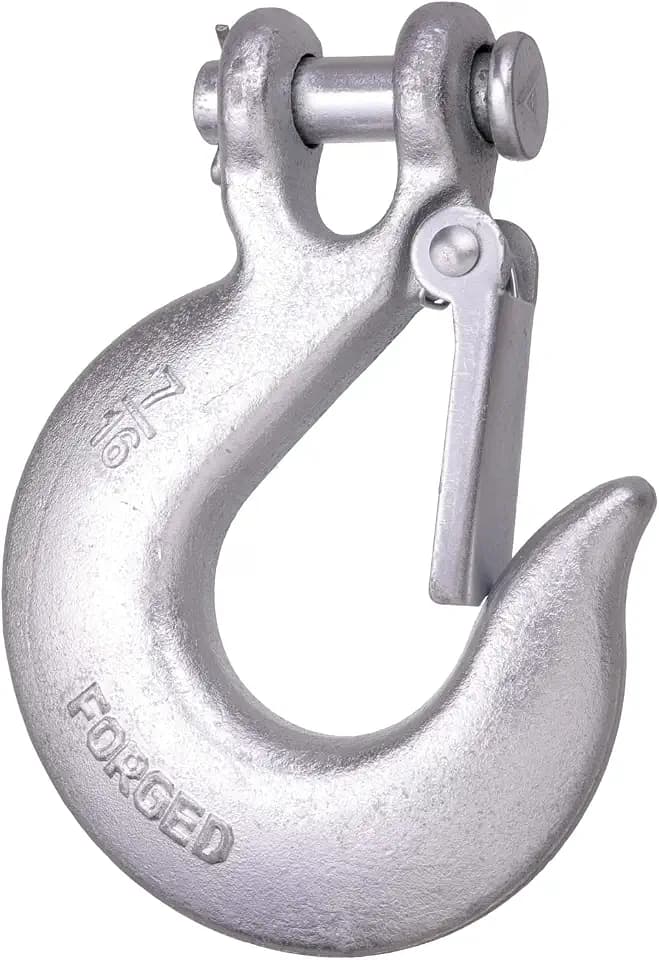 7/16 Inch Clevis Slip Hook with Safety Latch Grade 70 24,000 Lb