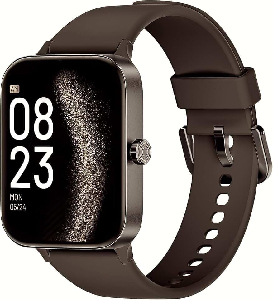 Smartwatch Damen Herren, 1.95" Zoll-Touchscreen Smart Watch mit Telefonfunktion 140+ Sportmodus Sportuhr, Wasserdichter Fitness Tracker mit Schlafüberwachung Herzfrequenz für Android iOS