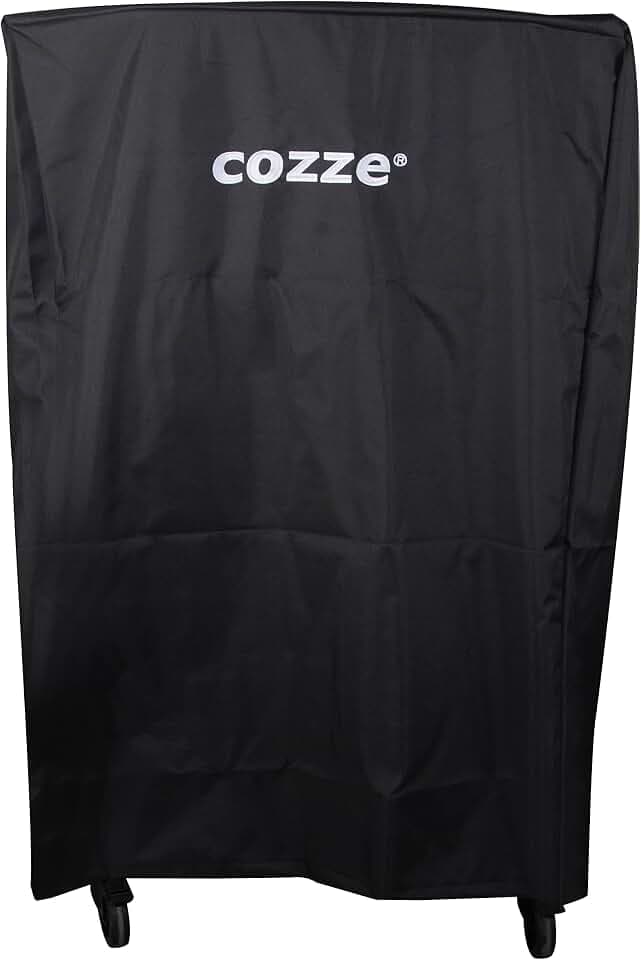 Cozze® Abdeckhaube für Outdoor-Tisch mit Pizzaofen 13/17 Zoll oder E200/E300/Plancha G-500 – 600D Oxford, UV-beständig, wetterfest, schwarz, 60x73x106 cm