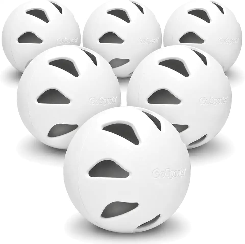 GoSports LotBall AIR Plastic Baseballs - 6 Pack