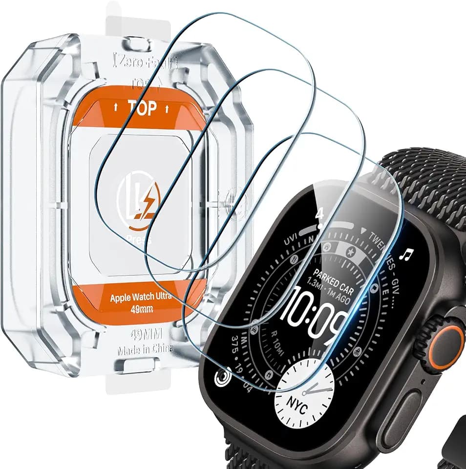 LK 3 Stück für Apple Watch Ultra 4/3/2/Ultra 49mm für Panzerglas
