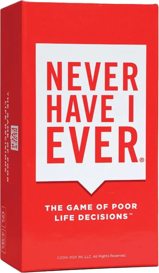 Never Have I Ever Card Game - Party Game of Poor Life Decisions - Ages 17 and Up – The Classic Viral Hilarious and Funny Icebreaker for Adults - 4-12 Players
