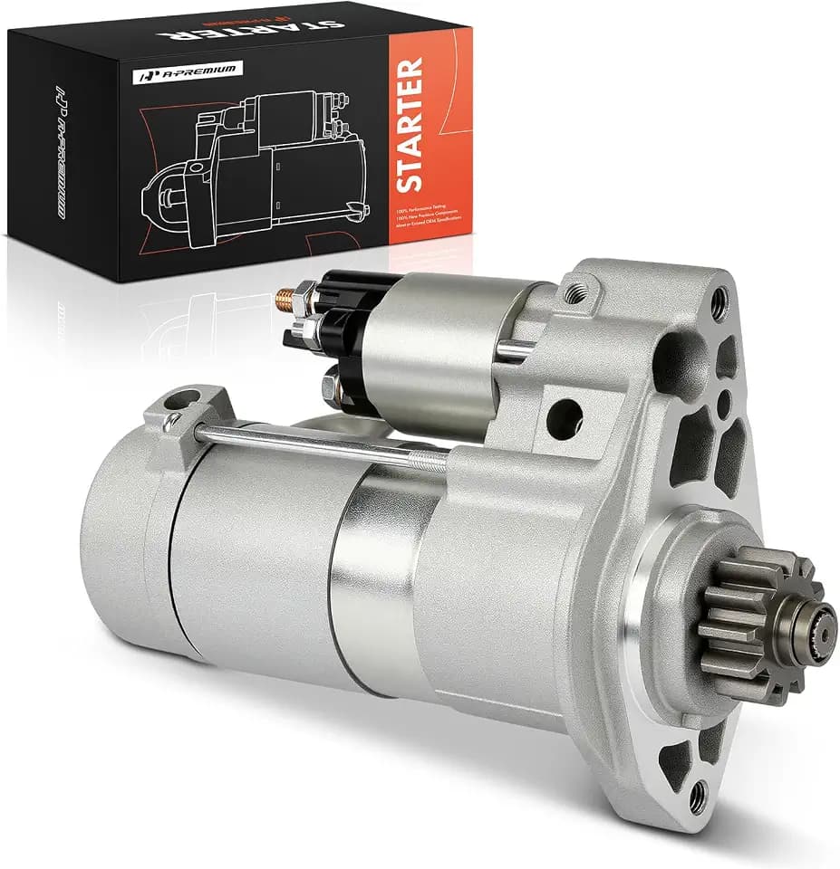 A-Premium Starter Motor, 12V 1.9KW 12 Teeth CW, Compatible with Land Rover