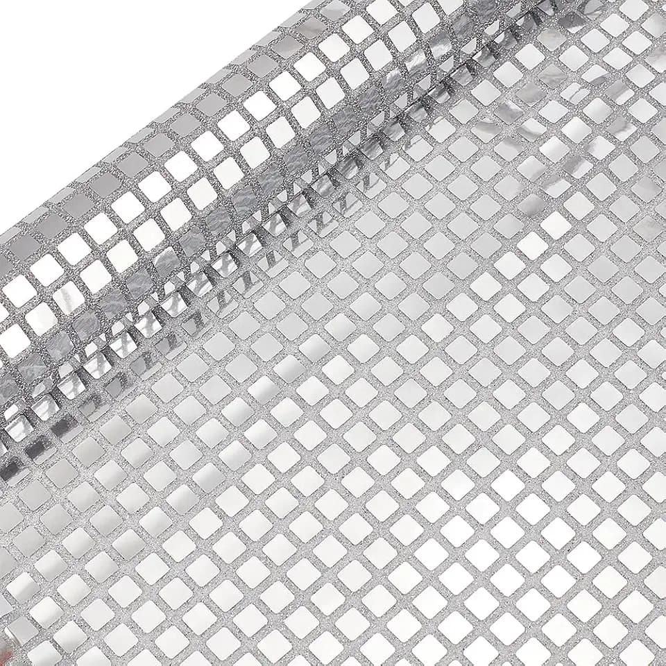 1.53 Yards Disco Ball Fabric Sparkle By the Yard 70s Mirror Silver Metallic Foil Paillette Glitter Sequin Laser Polyester Table Runner for Sewing Making Dress Stage Party Diy Crafts Supplies