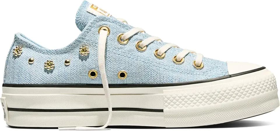 Converse Women's Chuck Taylor All Star Lift Platform Heathered Glam Low Top Sneaker