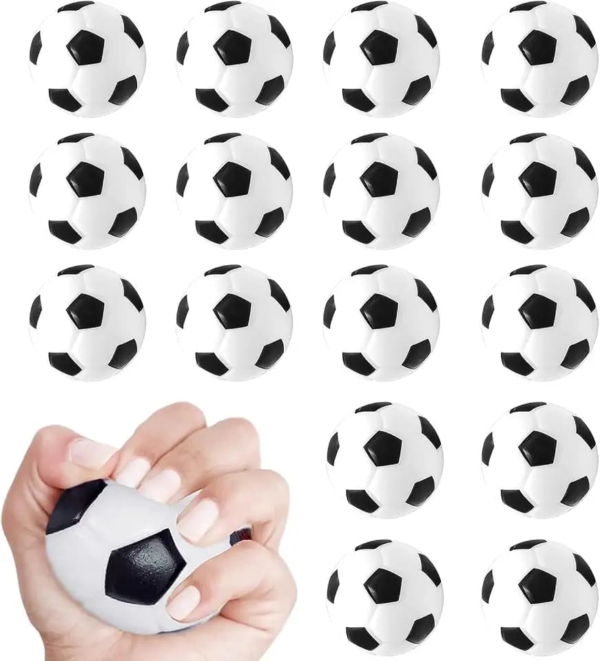 DINGFENG 12 Mini Fußbälle 4cm Anti Stress Bälle Schaumstoff Kinder