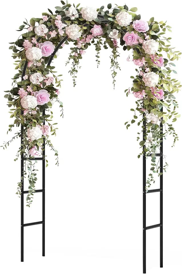 Garden Arch Trellis for Climbing Plants Outdoor - 94.5" H*55" L