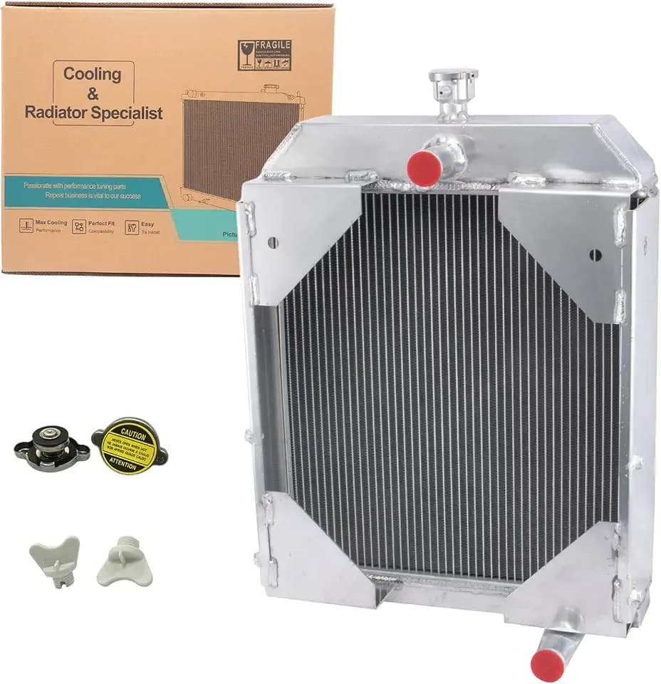 Allis Chalmers Radiator 3 Rows Aluminum Radiator Fit Allis Chalmers Tractor D17 Gas & LP Replacement Tractors Radiator #70229702 US