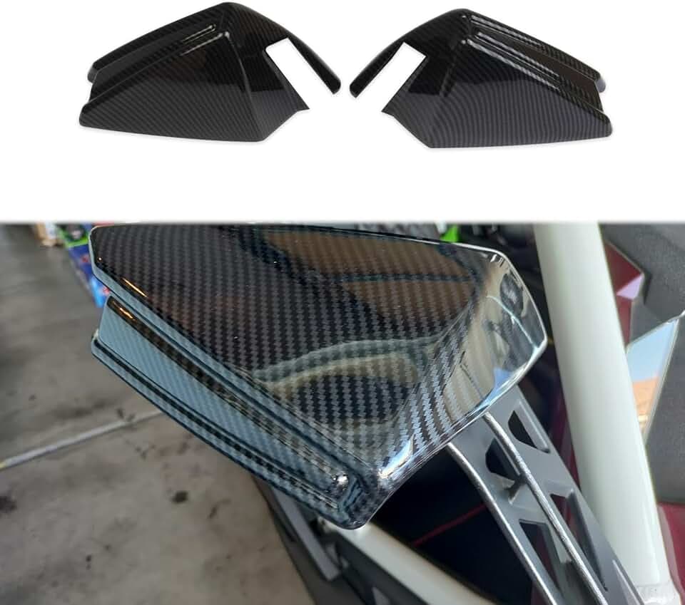 Side Rearview Mirror Guard Cover Molding Trim for Polaris Slingshot 2015-2026 (Mirror Cover(Carbon Fiber))