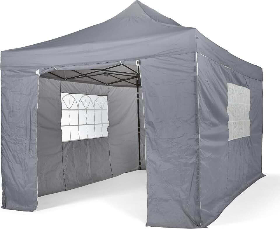 All Seasons Gazebos 3x4.5m vollständig wasserdichtes Faltpavillon mit 4 Seitenteilen