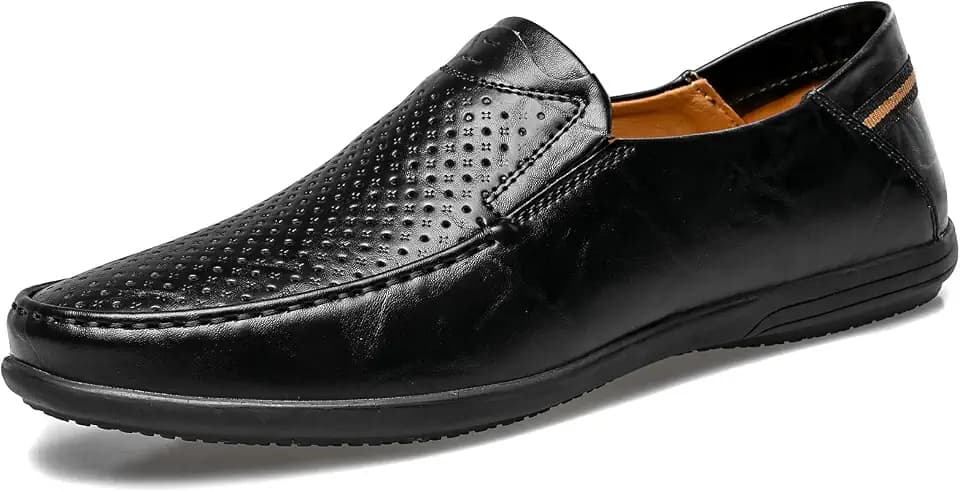 Loafer Premium Genuine Leather Men's Casual Shoes Slip On Mens Driving Penny Loafers for Men Lightweight Breathable