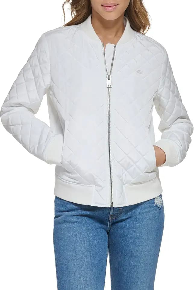 Levi's Women's Diamond Quilted Bomber Jacket Coat