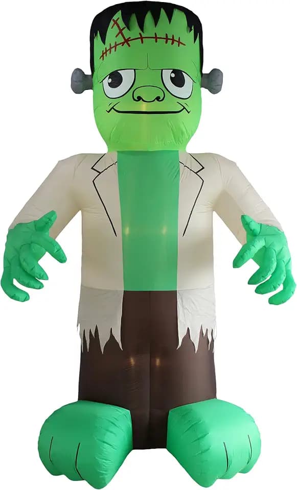 12 FT Tall Giant Halloween Inflatable Green Frankenstein