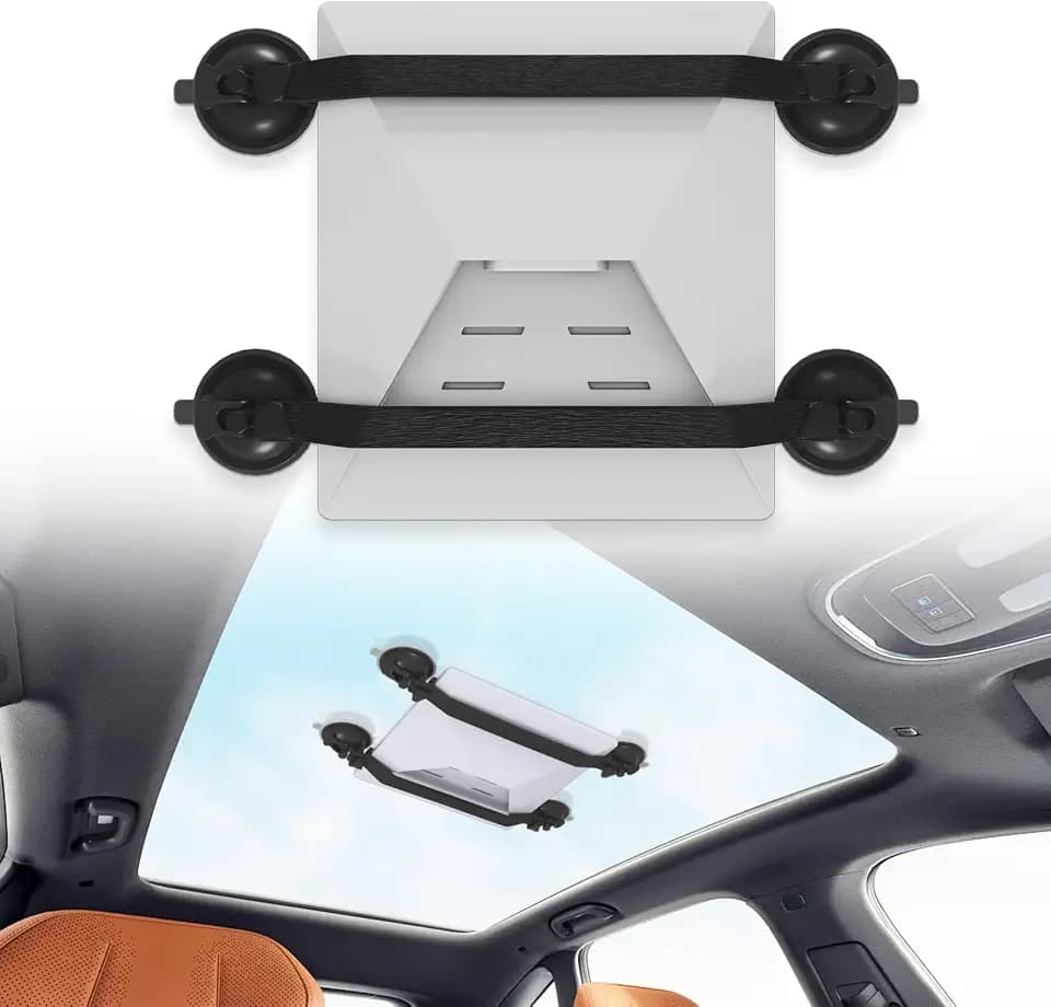 Starlink Mini Mount for Car Roof, Starlink Mini Suction Cup Mount for Sunroof, No Drill Starlink Mini Mount, Ultra Stable While Driving for Travel RV Camping