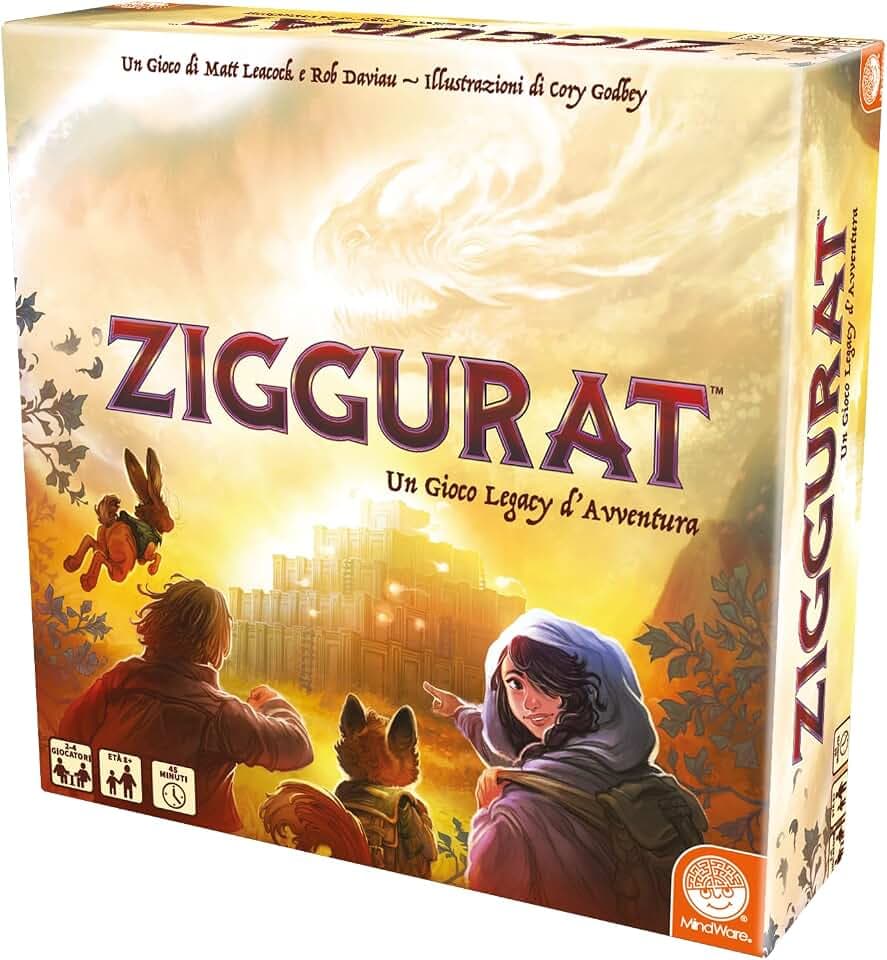 Asmodee Ziggurat, Brettspiel, 2-4 Spieler, 8+ Jahre, italienische Ausgabe