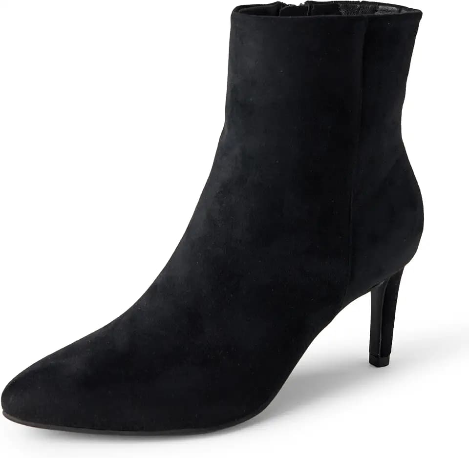 Amazon Essentials Women's Stiletto Heel Dress Ankle Boots with Side Zip