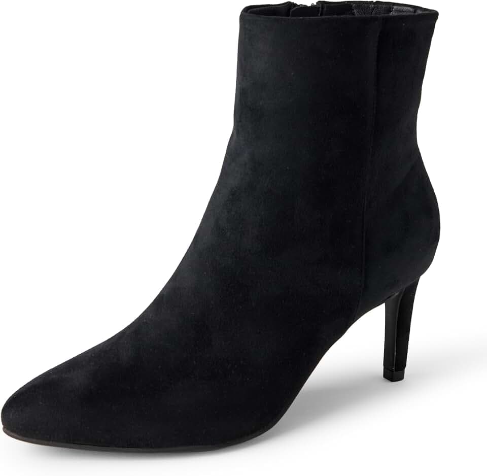Amazon Essentials Women's Stiletto Heel Dress Ankle Boots with Side Zip