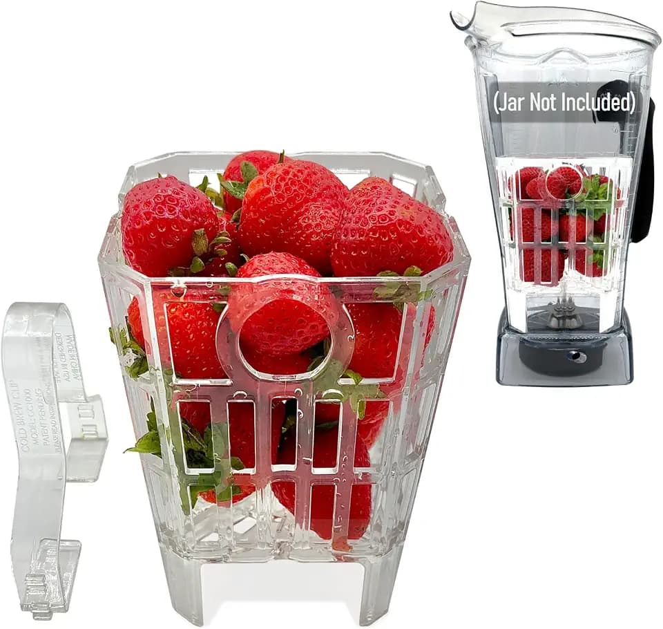 Fruit & Vegetable Washing Blender Attachment, Compatible with Vitamix 5200,VX1,VX3,E310,2.0,510,X2,X3,X4,X5, Cold Brew Maker, Drink Chiller, Baby Bottle Warmer & More