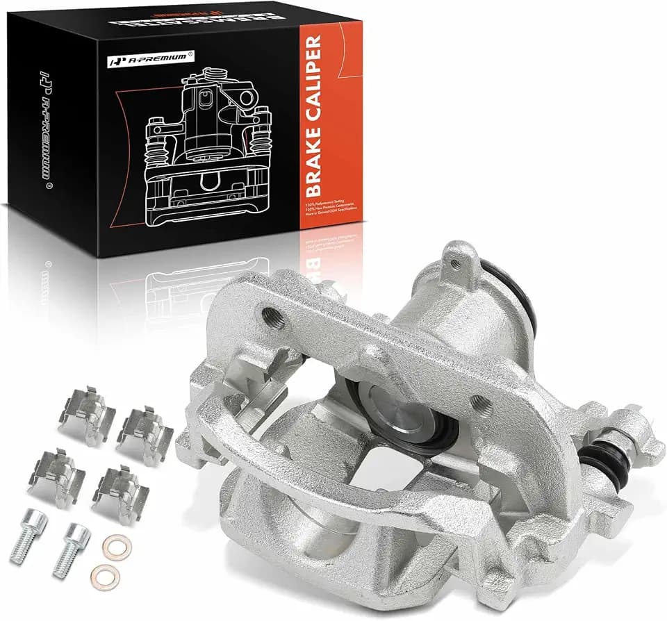 A-Premium Rear Left Driver Disc Brake Caliper with Bracket