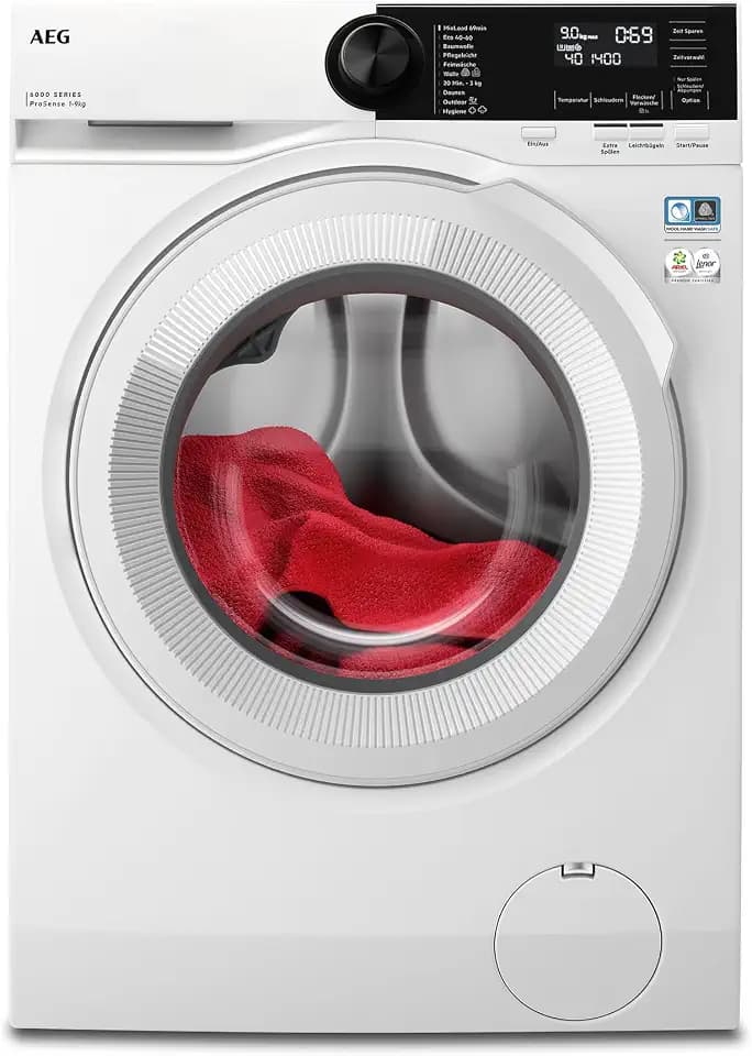 AEG Serie 6000 Waschmaschine 9 kg, ProSense Mengenautomatik, LR6A65490