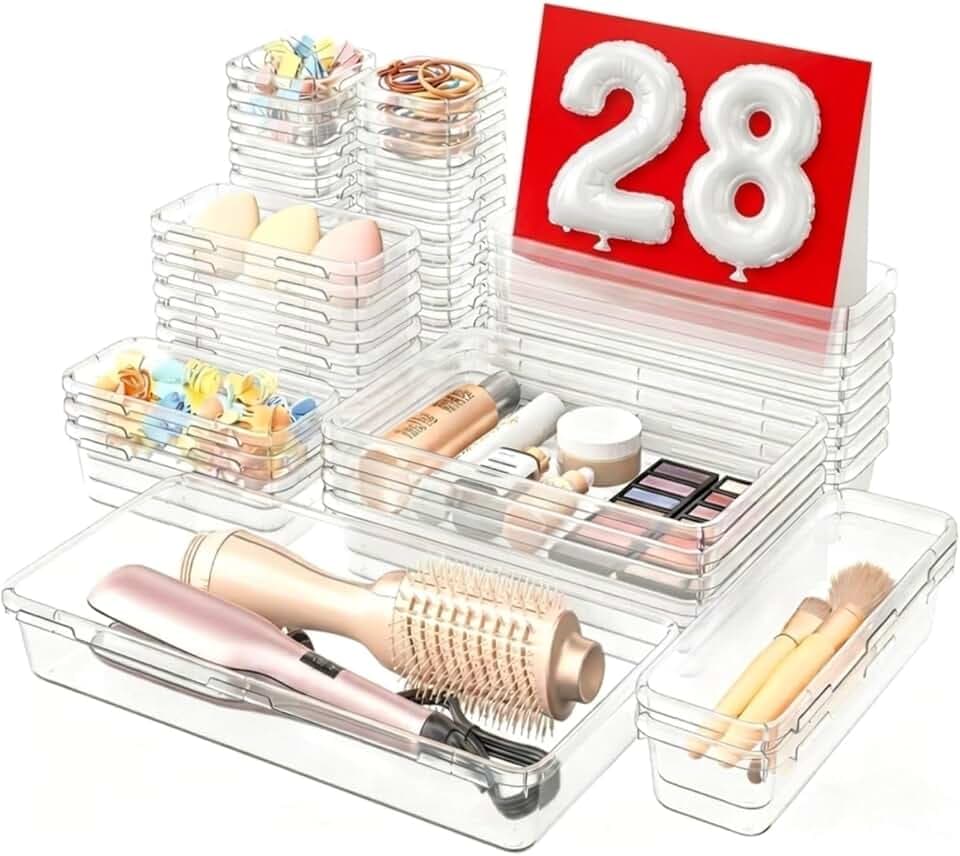 A-LuGei 【𝟮𝟴 𝗦𝘁ü𝗰𝗸𝗲】 Schubladen Make up Organizer für Schreibtisch