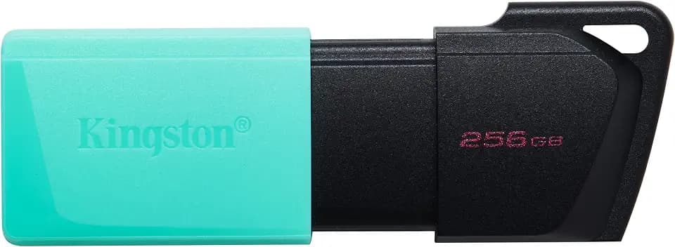 Kingston DataTraveler Exodia M USB Stick 3.2 Gen 1 DTXM/256GB- mit beweglicher Kappe (Schwarz + Türkis)