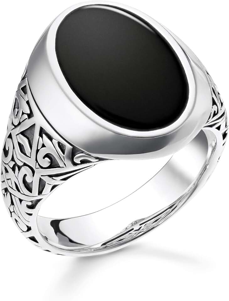 THOMAS SABO Ring schwarz 925 Sterlingsilber, Geschwärzt