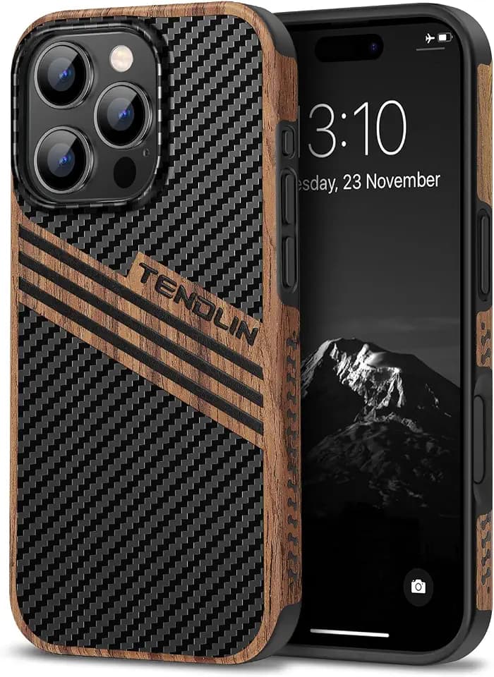 TENDLIN Compatible with iPhone 16 Pro Max Case (Three Stripe)