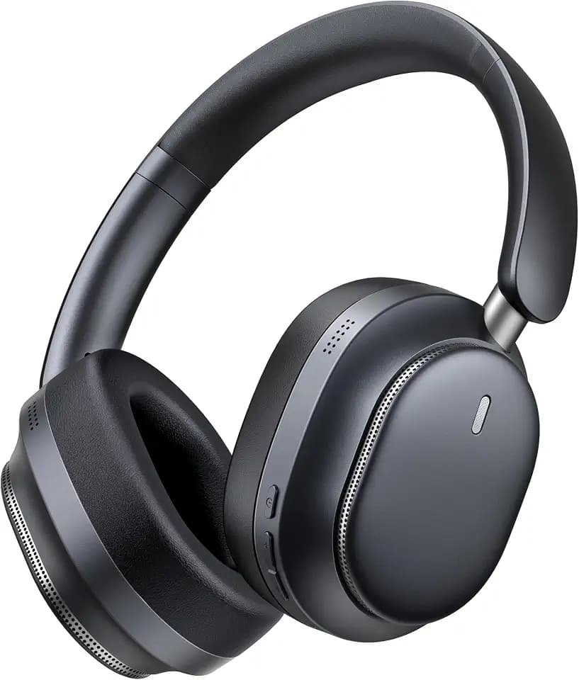 Bluetooth Headphones, Noise Cancelling Headphones Wireless Over Ear -Black