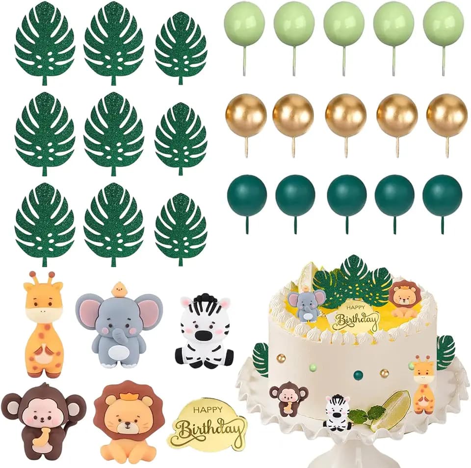 30 Stück Tortendeko Kugeln - Tortendeko Tiere - TortendekoBabyparty