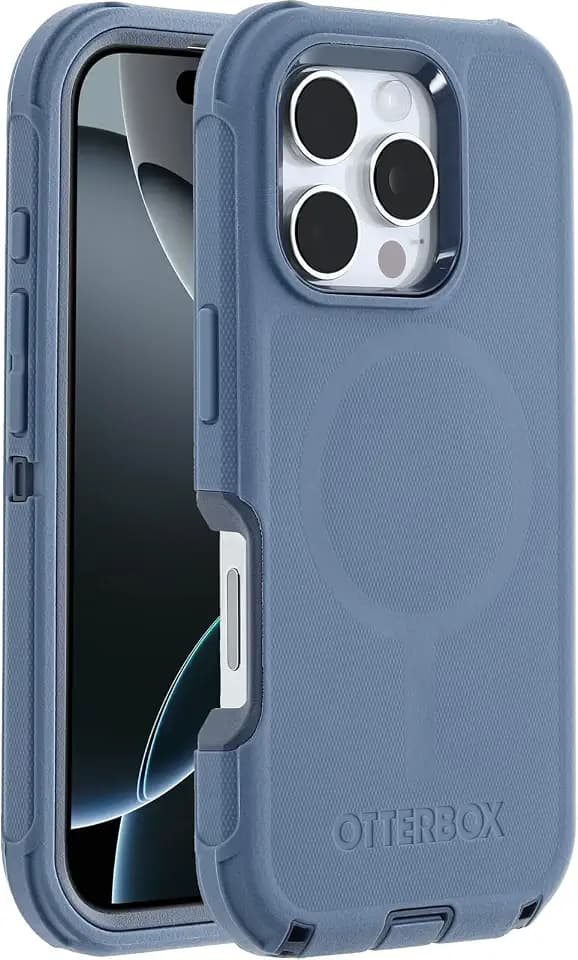 OtterBox iPhone 16 Pro Defender Series Case - Baby Blue Jeans (Single Unit Ships in Polybag)