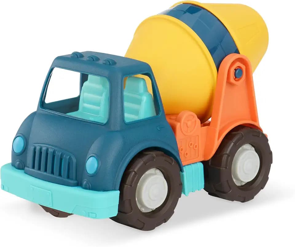 Battat Wonder Wheels Zementlaster mit dreh- und kippbarer Mischtrommel