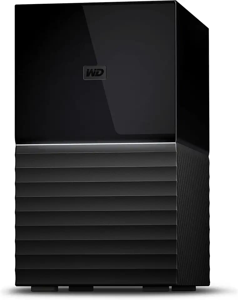 WD 28TB My Book Duo Desktop RAID External Hard Drive HDD, USB 3.1, With Password Protection and Auto Backup Software - WDBFBE0280JBK-NESN