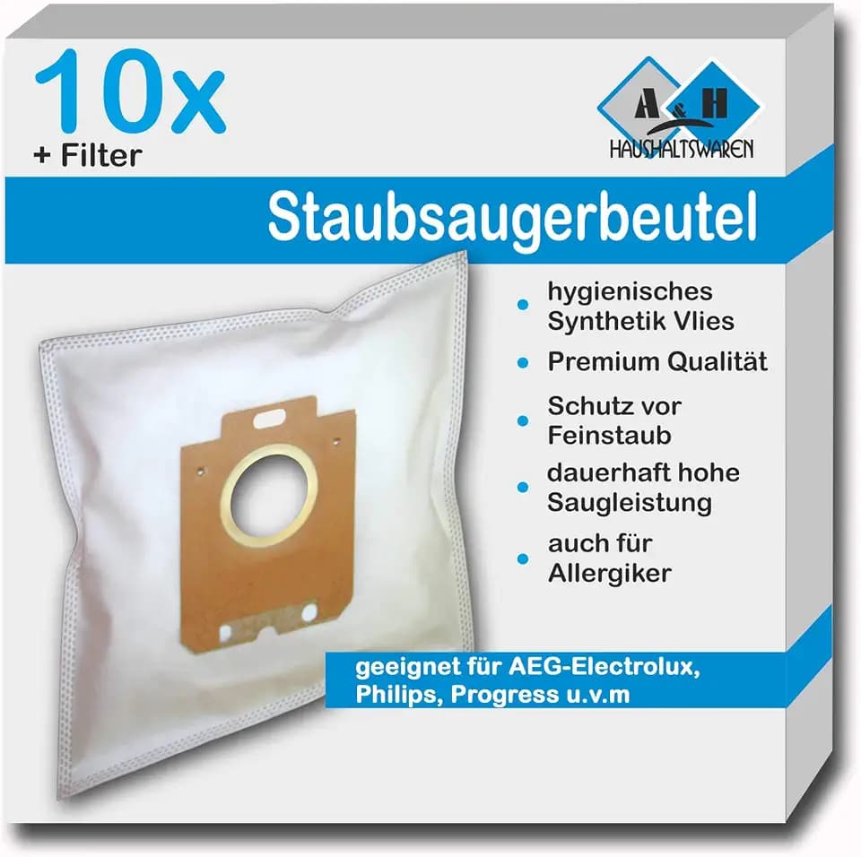 10 Staubsaugerbeutel geeignet für Expert 1800 EXP - kompatibel zu Swirl PH86